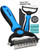 Maxpower Planet Dog Brush - Reduce Shedding by 95% - Double Sided Deshedding Dematting Tool - Undercoat Rake Dog - Dog Brushes Shedding Hair - Dog Grooming Brush - Cat Grooming Brush, Blue