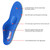 VALSOLE Orthotic Insole High Arch Foot Support Soft Medical Functional Insoles, Insert for Severe Flat Feet,Plantar Fasciitis,Feet Pain, Foot Valgus for Man and Woman (11.5-12 UK-305mm, Blue)