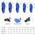VALSOLE Orthotic Insole High Arch Foot Support Soft Medical Functional Insoles, Insert for Severe Flat Feet,Plantar Fasciitis,Feet Pain, Foot Valgus for Man and Woman (11.5-12 UK-305mm, Blue)