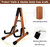 Neboic Wooden Stand With Bow Holder - Foldable A-Frame for Violin, Ukulele, Banjo, and Mandolin