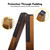 Neboic Wooden Stand With Bow Holder - Foldable A-Frame for Violin, Ukulele, Banjo, and Mandolin