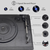 "9 in 1 Vinyl Record Player with Bluetooth and Remote Control, 3 Speed Turntable Color: Black-T408"