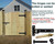 13" Heavy Duty Gate Hinges,900 Lbs Capacity,180° or 90° Smooth Open