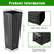Nuenen 300 Pcs Tall Tree Pot, Plastic Deep Nursery Pots, 11.8" H X 3.9" W