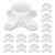 12 Packs PVC Flange for 1" PVC Pipe, Table Screw Caps Fittings for DIY Rod Holder Projects, Making Storage Shelves, Support Feet