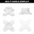 12 Packs PVC Flange for 1" PVC Pipe, Table Screw Caps Fittings for DIY Rod Holder Projects, Making Storage Shelves, Support Feet