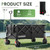 42'' L Collapsible Foldable Wagon, Folding Trolley Cart, 500LB Weight Capacity with 220L Heavy Duty Folding Cart, Utility Wagon with Big All-Terrain Beach Wheel