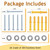 2 Packs 304 Stainless Steel Silver Deck Flanges Suitable for 1.5" OD Pipes,Suitable for The handrails of Swimming Pool Ladder Supports(Including Screws)