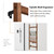 FUIN Wall Mounted 57in Wooden Blanket Ladder Living Room Decorative Farmhouse Quilt Display Holder Rustic Wood Towel Rack for Bathroom