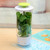 TechTack Herb Keeper and Herb Saver – Premium Borosilicate Glass Storage Container with Ventilation Slots – Easy Access Top Lid Produce Saver Cilantro Container with Drainage Holes