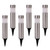 SUNWIND Solar Bollard Lights Outdoor - 6 Pack Stainless Steel Warm White LED Landscape Lights Waterproof Decorative Lighting for Backyard Lawn Patio
