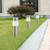 SUNWIND Solar Bollard Lights Outdoor - 6 Pack Stainless Steel Warm White LED Landscape Lights Waterproof Decorative Lighting for Backyard Lawn Patio