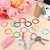 Lainballow Loose Leaf Binder Rings 1.5 Inch Metal Book Rings for Index Cards, Colorful Keyrings Keyrings with Metal Nickel Plated for Keys, Study Card, Home, School