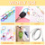 Lainballow Loose Leaf Binder Rings 1.5 Inch Metal Book Rings for Index Cards, Colorful Keyrings Keyrings with Metal Nickel Plated for Keys, Study Card, Home, School