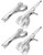 QWORK 9" Locking Pliers, 4 Pack Metal Welding Clamp, Quick-Lock Release for Easy Removal