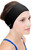 Sync Hair Guard & Ear Guard Headband - Wear Under Swimming Caps (Black)