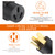 Kanayu - 50 Amp Stove Adapter Compatible with NEMA 14-50P to 10-50R, Generator 4 Prong RV 14-50P Male to 3 Prong Stove, 10-50R Oven Adapter, 10-50R Wire Connector