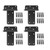 Wmebee T-Strap Shed Door Hinges, Heavy Duty Tee Hinge, T-Gate Hinges, Gate Strap Hinges, Hardware for Wooden Fences, Barn Door, Shed Doors Matte Black (5“-6 pcs-Matte Black)