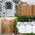 Wmebee T-Strap Shed Door Hinges, Heavy Duty Tee Hinge, T-Gate Hinges, Gate Strap Hinges, Hardware for Wooden Fences, Barn Door, Shed Doors Matte Black (5“-6 pcs-Matte Black)
