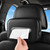 Car Tissue Holder, Extra Large Capacity PU Leather Tissue Holder for Car Fits 120–180 Count Tissue Boxes, Wider Opening for Easy Access, Dual Zipper & Buckle Strap for Headrest, Console, Seat Back
