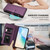 ELECWAY Wallet Case for Moto G Stylus 5G (2026), with Card Holder | Cash Pocket | Shoulder Strap | Wrist Stap (Purple)