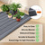 Kalolary 30" x16" Silicone Plant Trays Plant Saucer Growing Tray Rectangular Heavy Sturdy Silicone Plant Drainage Saucers Plant Drip Trays for Pots Seed Starter Growing Trays