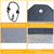 yhslmh Air Conditioner Covers for Outside Units Central Ac Cover Leaf Guard Heavy Duty Mesh AC Defender for Outdoor Square Units, All Season Black