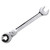 LOSCHEN 1PCS 3/4 Open Flex-Head Ratcheting Wrench, SAE Ratcheting Spanner with 72 Teeth, Chrome Vanadium Steel Tubing Ratchet Spanner