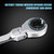 LOSCHEN 1PCS 3/4 Open Flex-Head Ratcheting Wrench, SAE Ratcheting Spanner with 72 Teeth, Chrome Vanadium Steel Tubing Ratchet Spanner