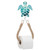 AceOrbit Blue Wood Coastal Sea Turtle Toilet Paper Holder