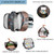 Glaphy City Subway Backpack Lightweight Bookbag Laptop Backpack College School Bag for Teen Boys and Girls with Reflective Stripes