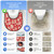 luperasol 4 Pcs Washable Commode Potty Training Mats,Toilet Training Mats, Leak-Proof & Non-Slip Adult Incontinence Toilet Mat, Toilet Rugs U Shaped Washable for Bathroom