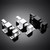 INIRET 2 Packs Self-Closing Latches, Black Spring Door Lock, Aluminum Alloy Automatic Gate Latch with Spring Loaded Pin, Security Window & Cabinet Lock