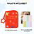 Xfveiwoo My First Baby Photo Album, 21 4x6 Photos, Soft Cloth, Red