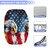 Brosoneto Eagle American Flag Waterproof Winch Cover, Badlands Winch Cover, Breathable Winch Dust Covers, Winch Protection Cover Dust-Proof, UV-Resistant for Electric Winches