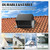Roof Vent Cap 10 Inch Removable Rooftop Black Exhaust Iron Vent Cap with Damper for Ventilation System