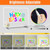 Cosmody LED Drawing Board for Kids, 16" LED Note Board with Color Effects