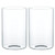 Skelang 2 Pcs Clear Glass Shade, Cylinder Glass Lamp Shade with 1-5/8" Fitter, Lampshade Replacement for Lighting Fixture, Chandelier, Table Lamps, Wall Lamp