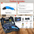 NLBFOU Electric Hot Knife Kit for Grooving/Sculpting/Cutting (5 Blades) Air Cooled 200W 110-120V Pro Slotter Foam Cutting Tool Styrofoam Cutter for XPS, EPP, EPS, EVA, EPE, KT Board, Sponge