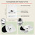 90 Pack Cat Litter Box Robot 4 and 3 Waste Bags, Automatic Litter Box Liners Bags, Tear-free, Sensor-compatible, 9-11 Gallon Capacity