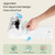 90 Pack Cat Litter Box Robot 4 and 3 Waste Bags, Automatic Litter Box Liners Bags, Tear-free, Sensor-compatible, 9-11 Gallon Capacity