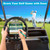 MOSNAI Golf Cart Steering Wheel Scorecard Holder with Pencil Holder & Clip Fit for Club Car DS & Precedent EZGO TXT & RXV Yamaha Golf Carts