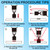 2-3/4" Diamond Hole-Saw Bits with Pilot Drill Bit 2-3/4 in Diamond Tipped Tile Hole Saws with Guiding Bit for Accurate Drilling, for Porcelain Tile Ceramic Pottery Granite Stone Glass Bottles 70mm