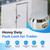 Pomunty 3 Pack Trailer Door Locks Keyed Alike Heavy Duty Hockey Puck Locks Reinforced Hidden Shackle Padlocks w/6 Keys Solid Steel Lock for Trailers Trucks Vans Shed Gates Garage