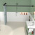 Black Shower Curtain Rod L Shaped, Curved Shower Rod 28-39 X 43-67 Inch, Adjustable Shower Rods for Bathroom, Stainless Drilling Heavy Duty Corner Shower Curtain Rods for Bathroom Tub