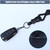 BETOOM 2 Pack-Heavy Duty Breakaway Lanyards for ID Badges and Keys-Badge Holder-Keychain Neck Strap-Durable Round Tactical Cord with Detachable Buckle-Adjustable Slide-Metal Hook (Black)