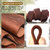 Genuine Leather Braided 8ft x 3/4 inch Heavy Duty Dog Training Leash, Comfortable for Large, Medium, Small Dogs (Brown)