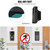 HeyMoonTong Anti-Theft Doorbell Angle Mount - 2025 Upgraded Steel Metal Adjustable Bracket for R Battery Video Doorbell 1/2/3/3 Plus/4/(2020 Release)/Plus/Pr, 360° Protection, Not Block Sensor