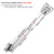 JinBoCheng 4PCS 200n/45lb Gas Struts, 10 Inch Gas Spring Hinge,Soft Close Lid Supports,Gas Strut Lift Support Safety Slow Down Drop Leaf of Cabinets Desks (Silver)