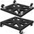 LLAXERGU Plant Caddy with Wheels, 16'' 2 Pack Metal Rolling Plant Stand Square Plant Dolly with Iron Lockable Casters Heavy Duty Pot Mover Rollers, Holds up 400 Lbs Planter